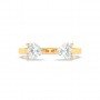 Gold Zircon Heart Ring