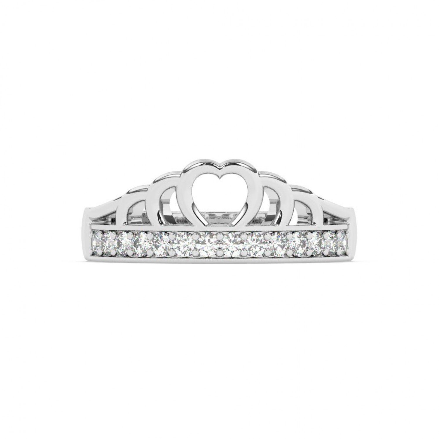 Silver Classic Crown Ring
