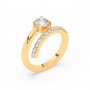 Gold Zircon Sunrise Ring