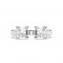 Silver Dual Princess Stone Ring