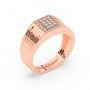 Rose Gold Stallion Men'S Ring