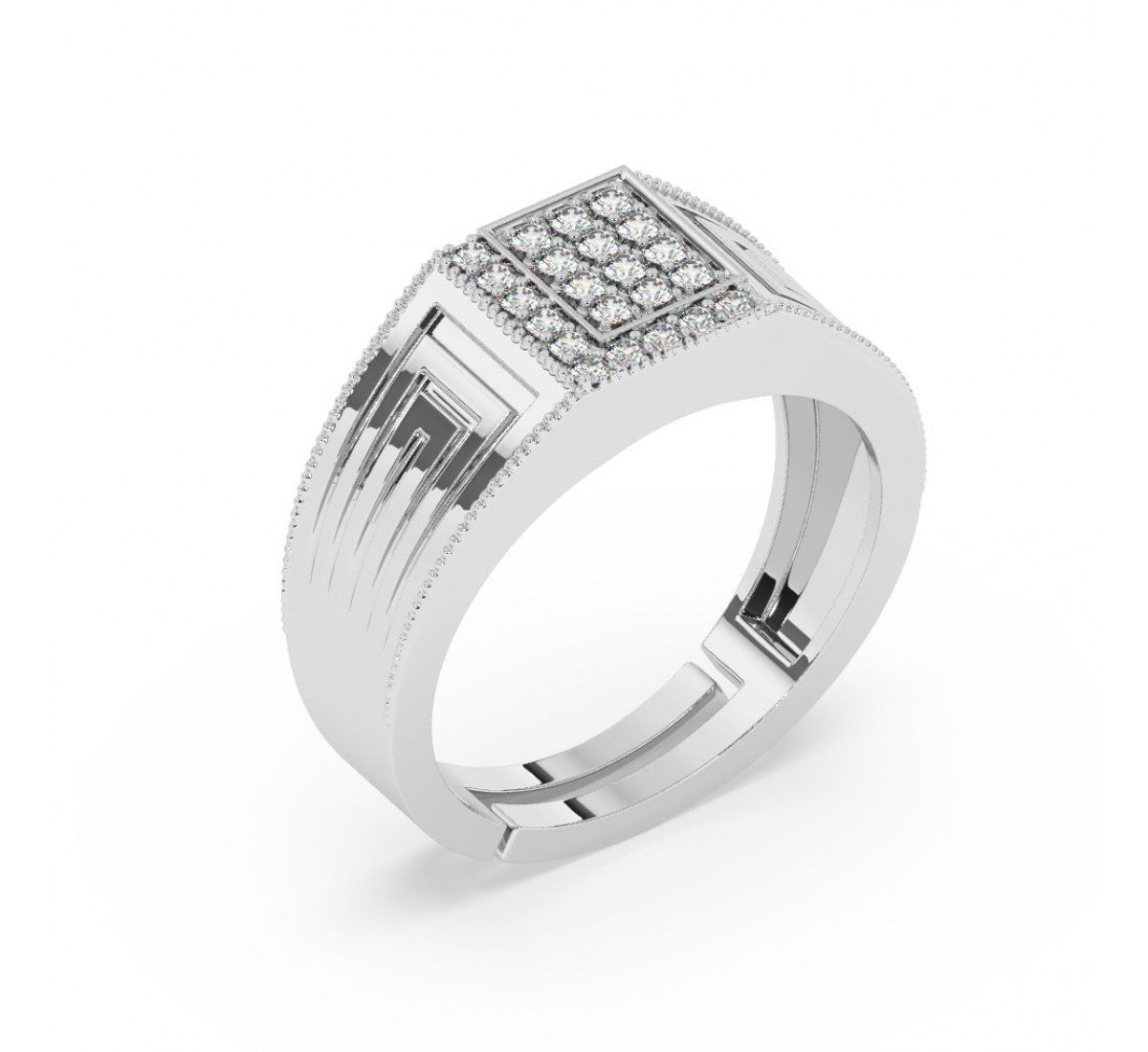 Silver Stallion Men'S Ring