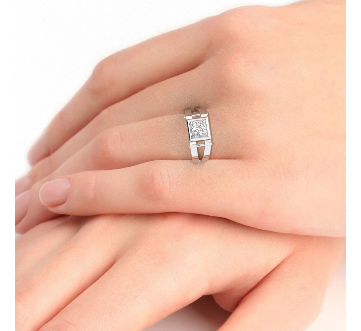 Silver Statement Ring For Men