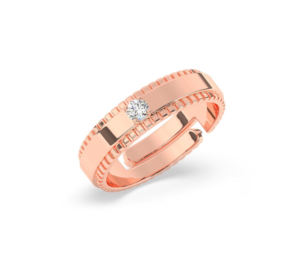 Rose Gold Band For Him