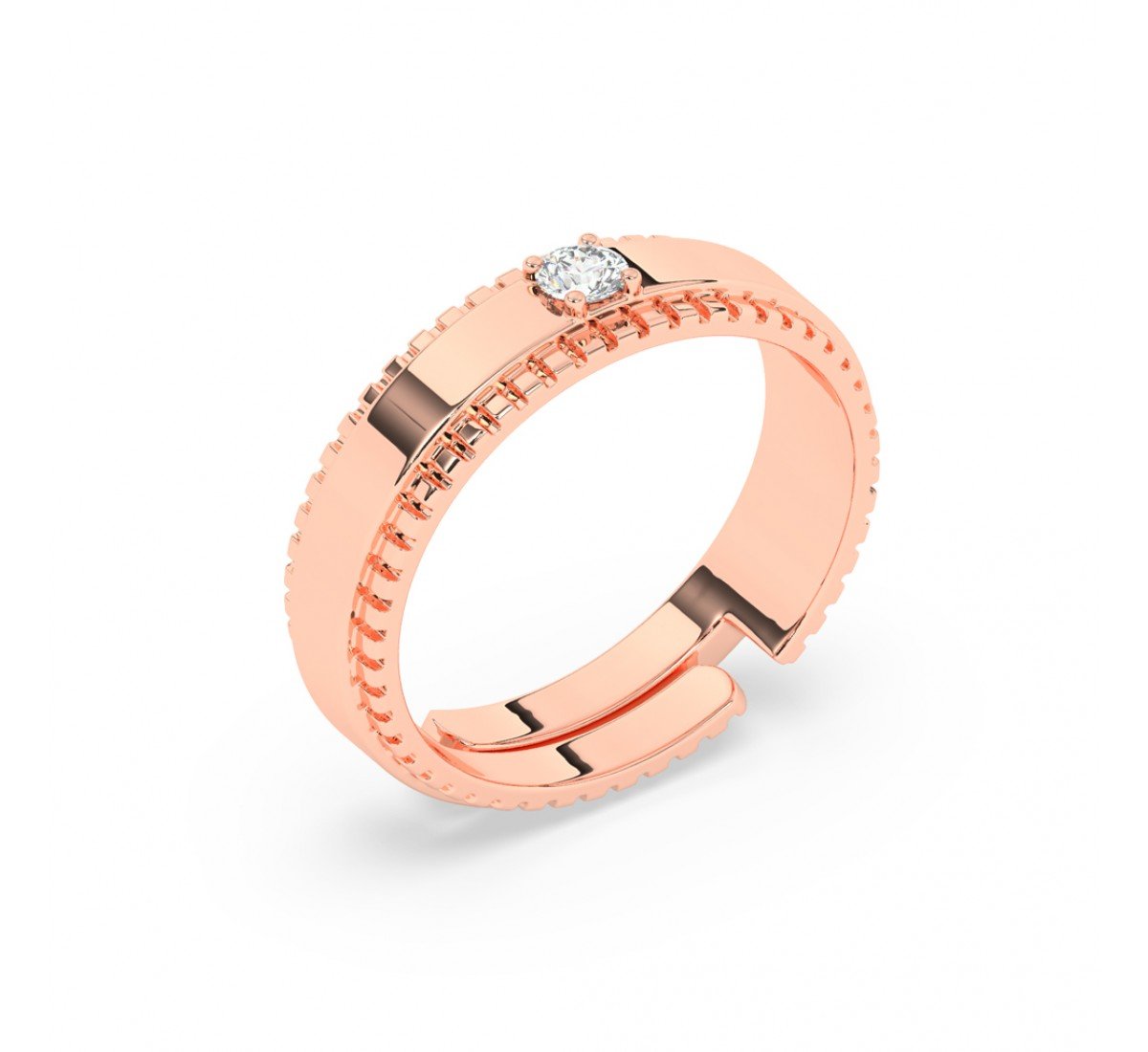 Rose Gold Band For Him