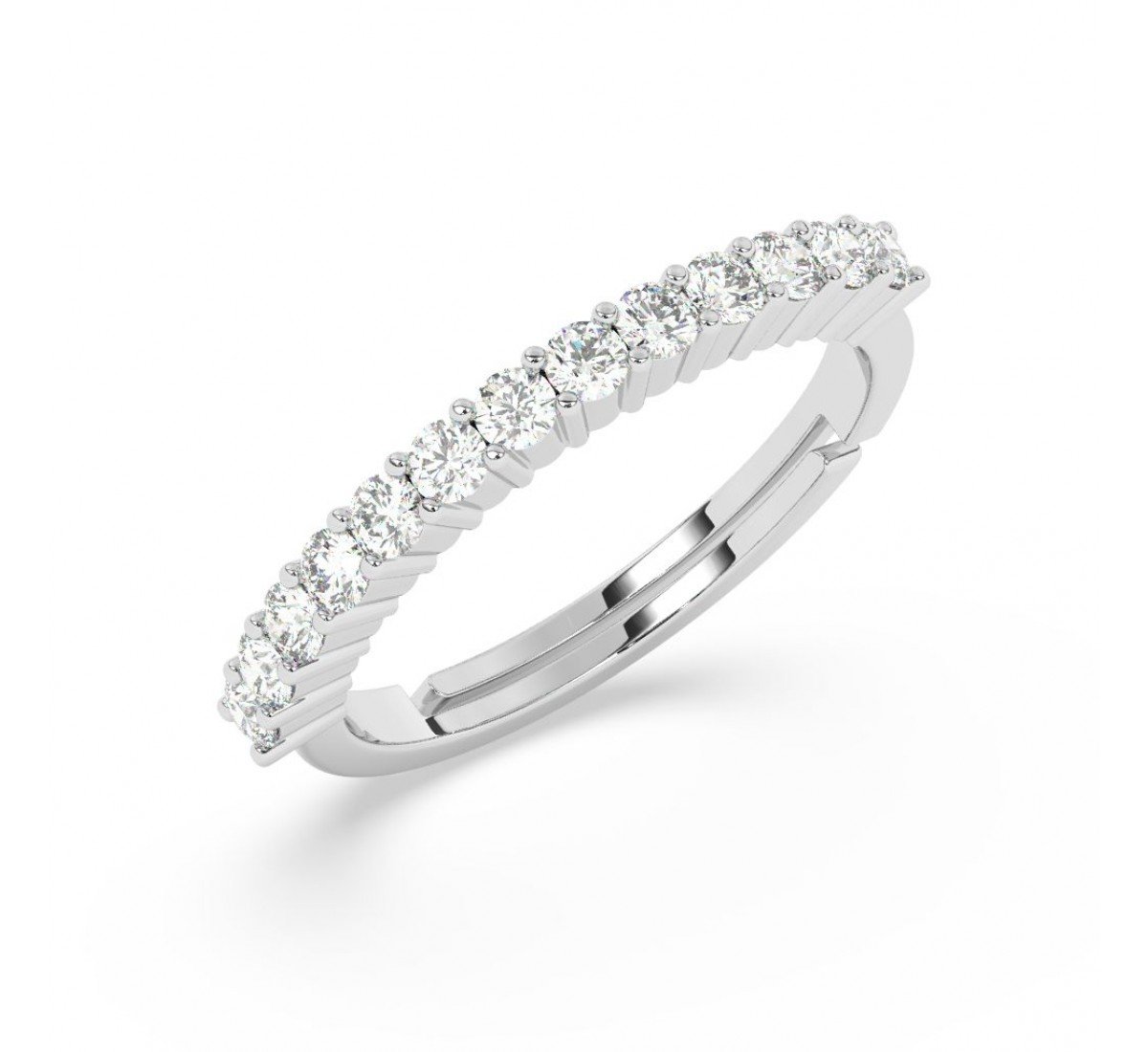 Silver Love Eternity Band