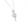 Silver Falling Dew Necklace With Link Chain