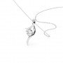 Silver Falling Dew Necklace With Link Chain