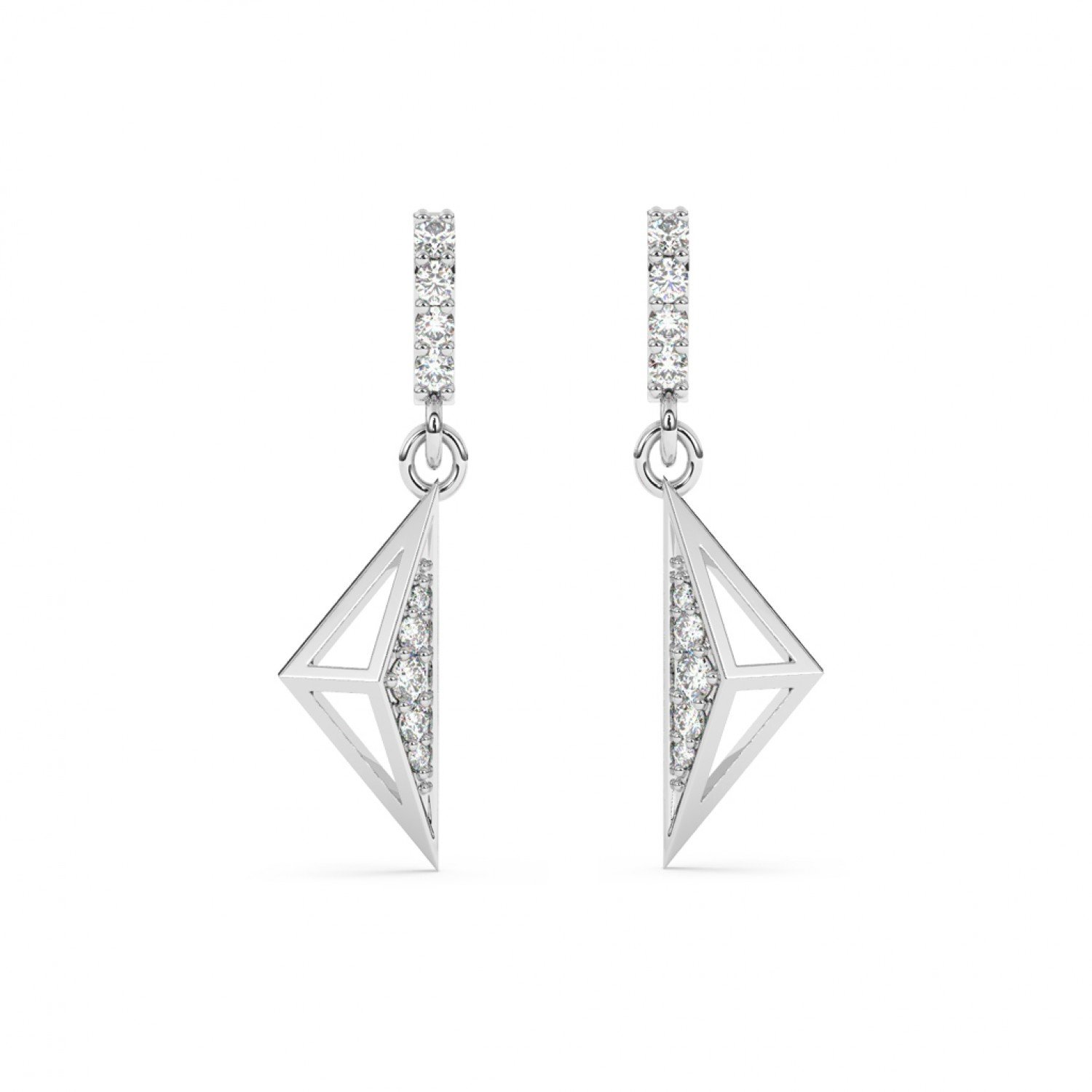 Silver Akira Drop Earrings