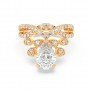 Gold Zircon Crowning Glory Ring
