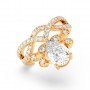 Gold Zircon Crowning Glory Ring