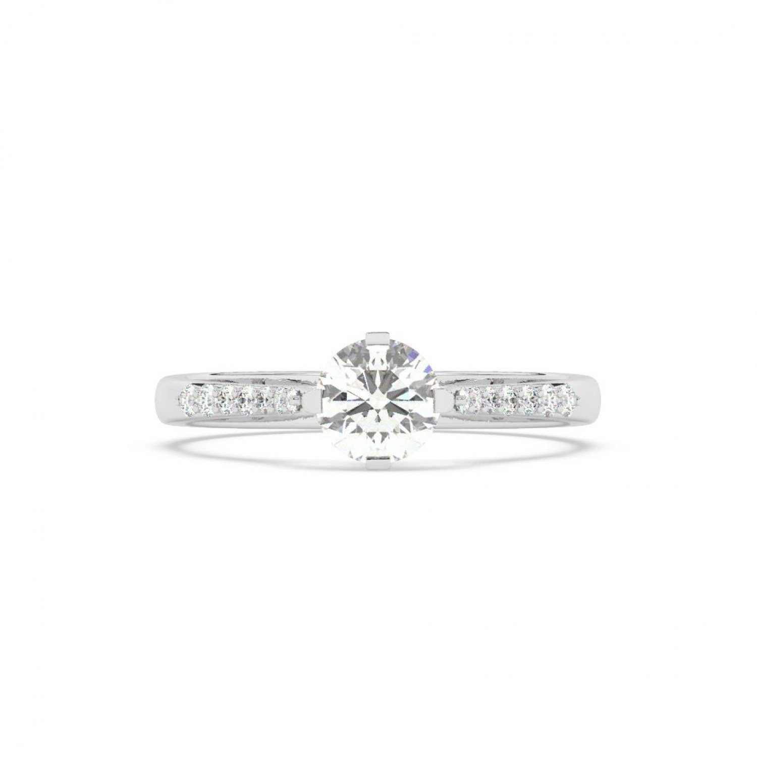 Silver Classic Solitaire Ring