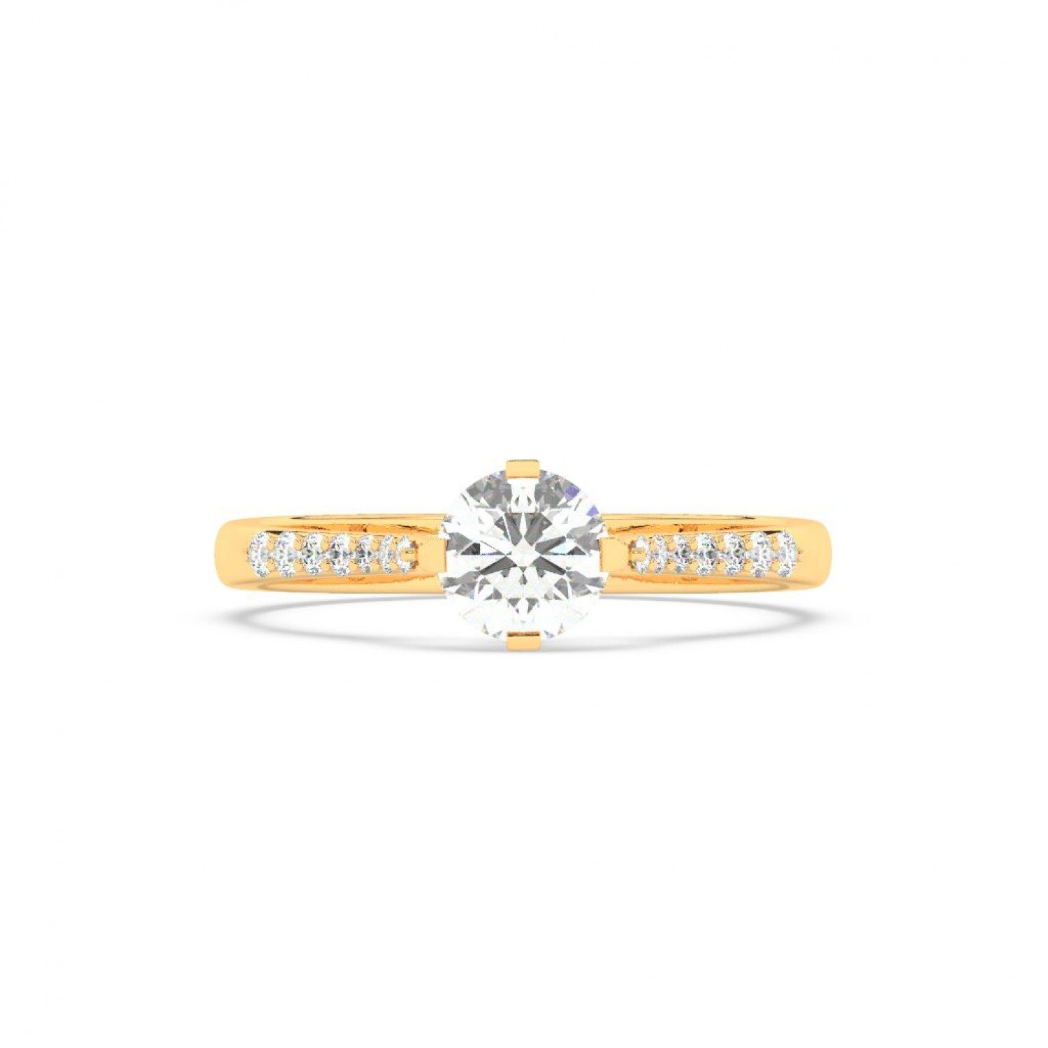 Gold Classic Solitaire Ring