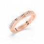 Rose Gold Plain Sterling Couple Ring