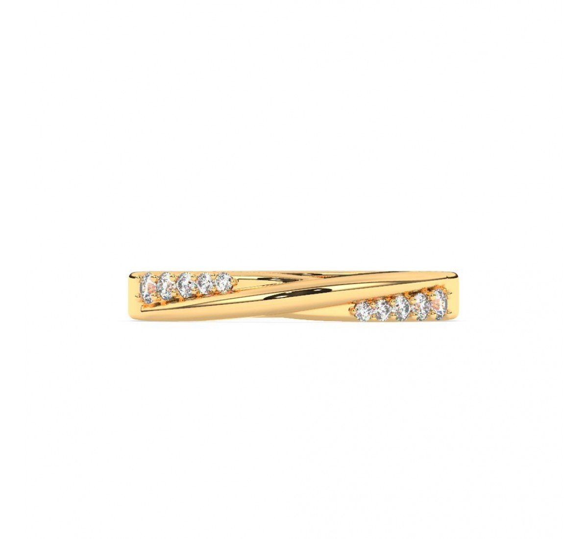 Gold Plain Sterling Couple Ring