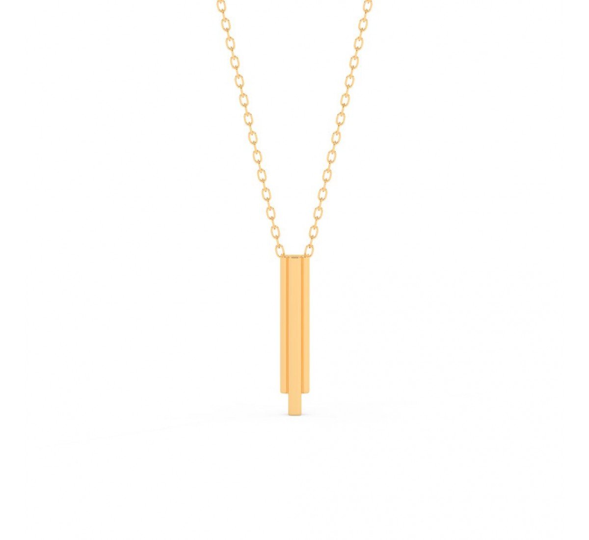 Gold Monolith Pendent