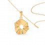 Gold Styles Heptagon Pendent