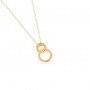 Gold Infinity Circles Rose Gold Plated