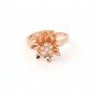 Rose Gold High Glossy Cocktail Ring