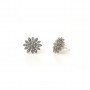 Silver Oxidised Sparkling Star Studs