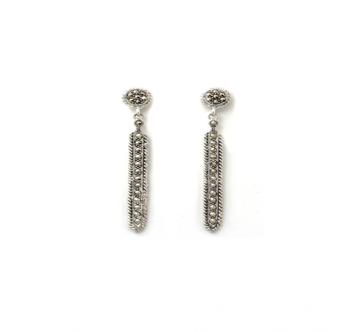 Silver Oxidised Felicia Skye Charme Earrings