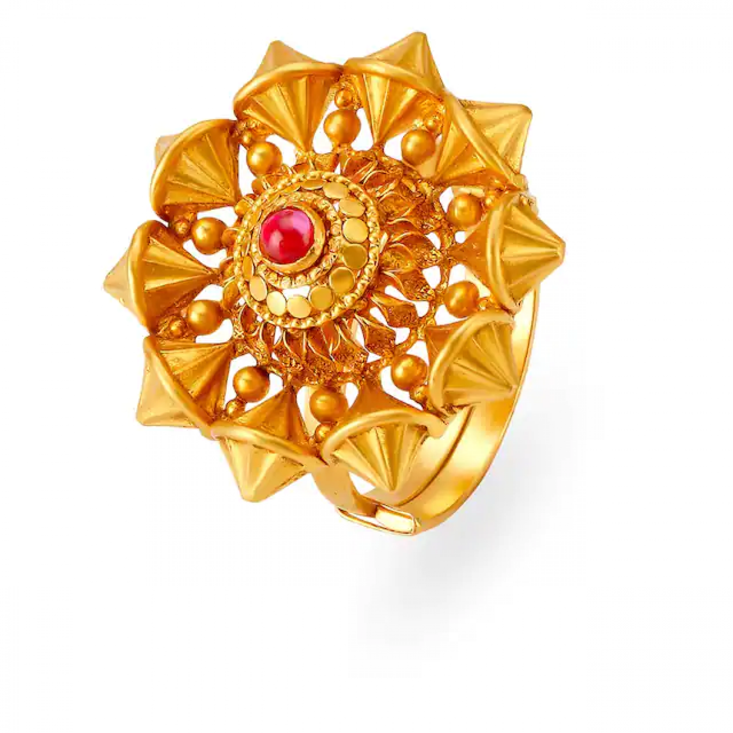 Solemn Gold And Stone Ring