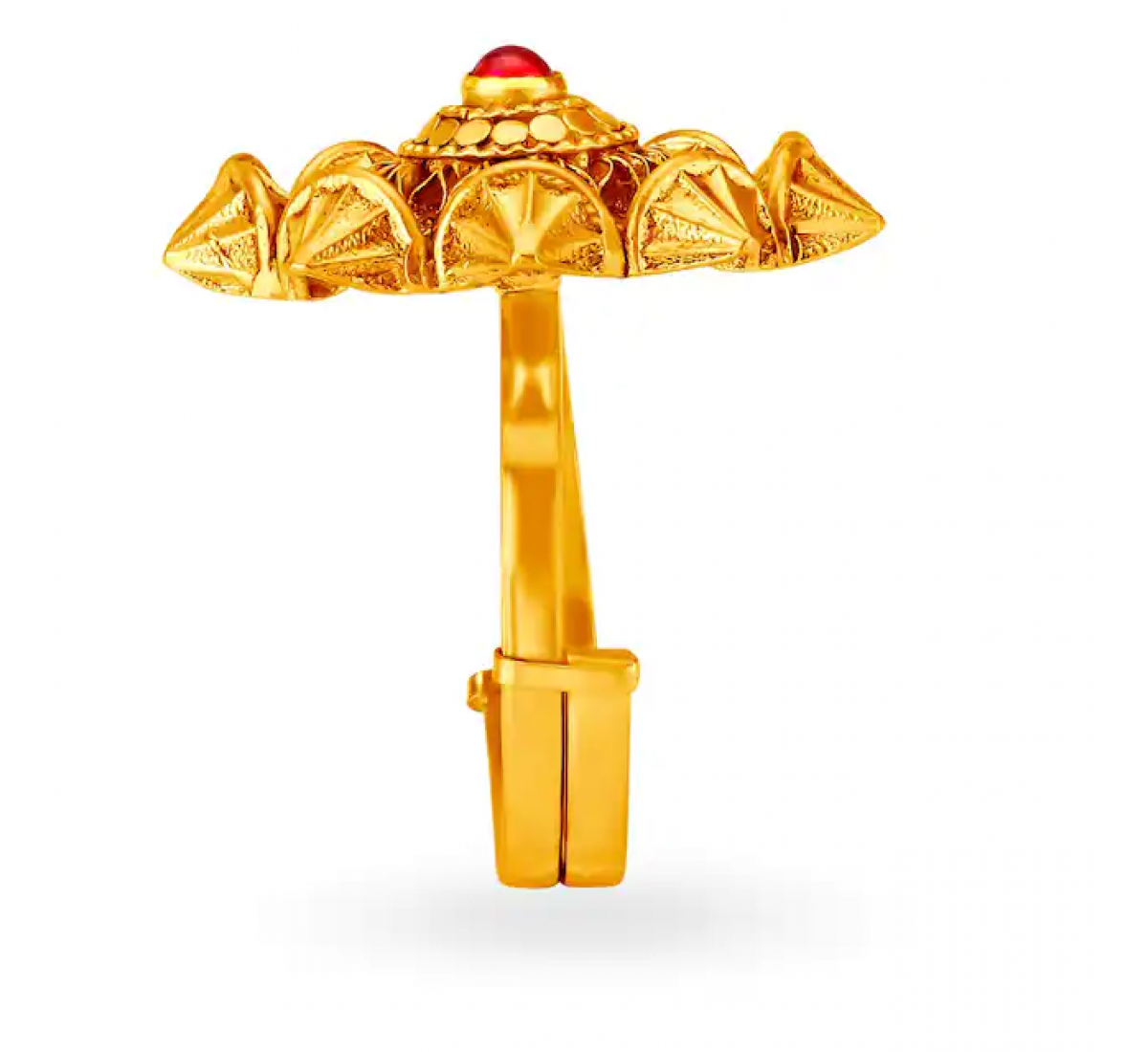 Solemn Gold And Stone Ring