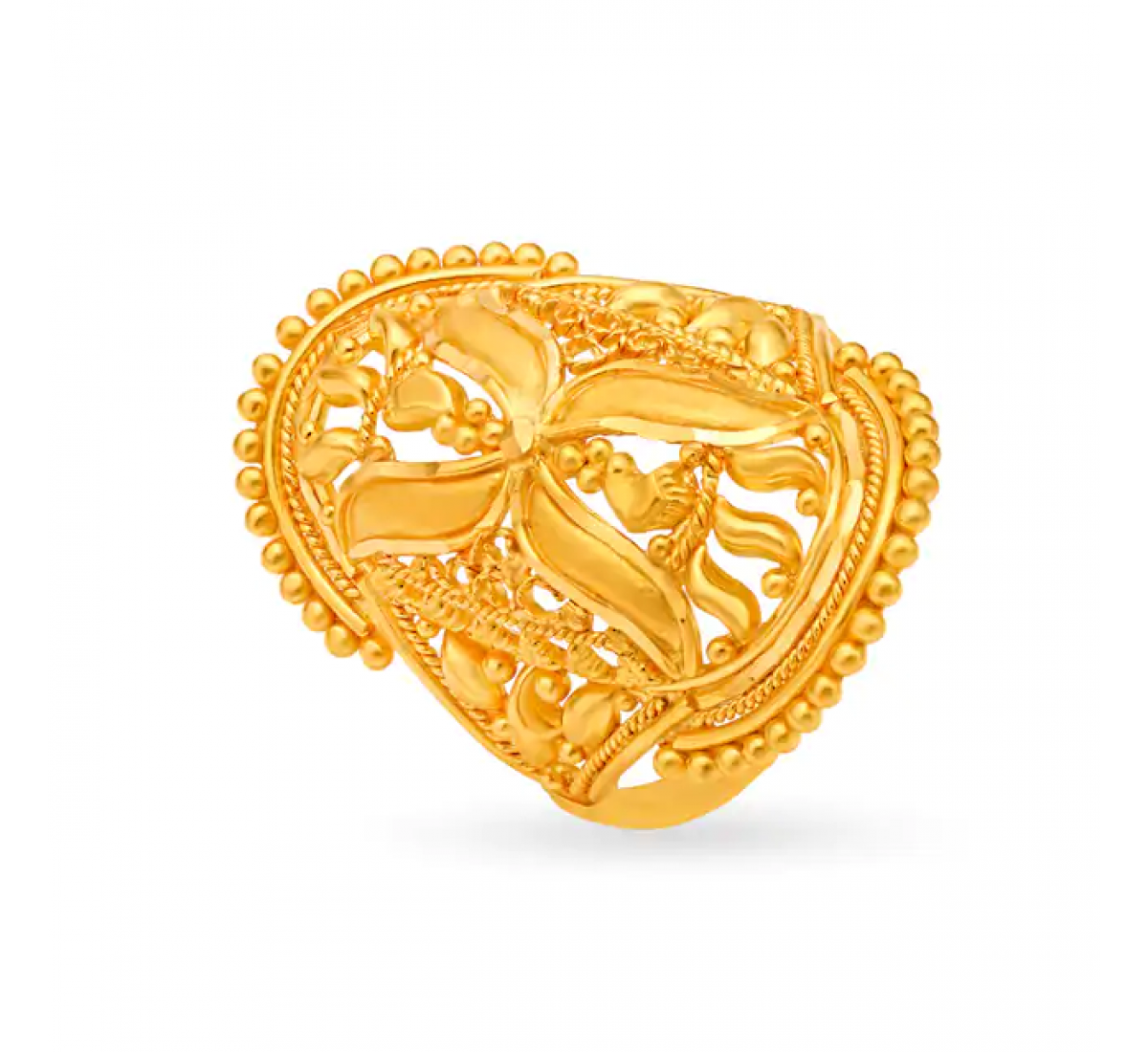 Majestic Gold Blasted Ring