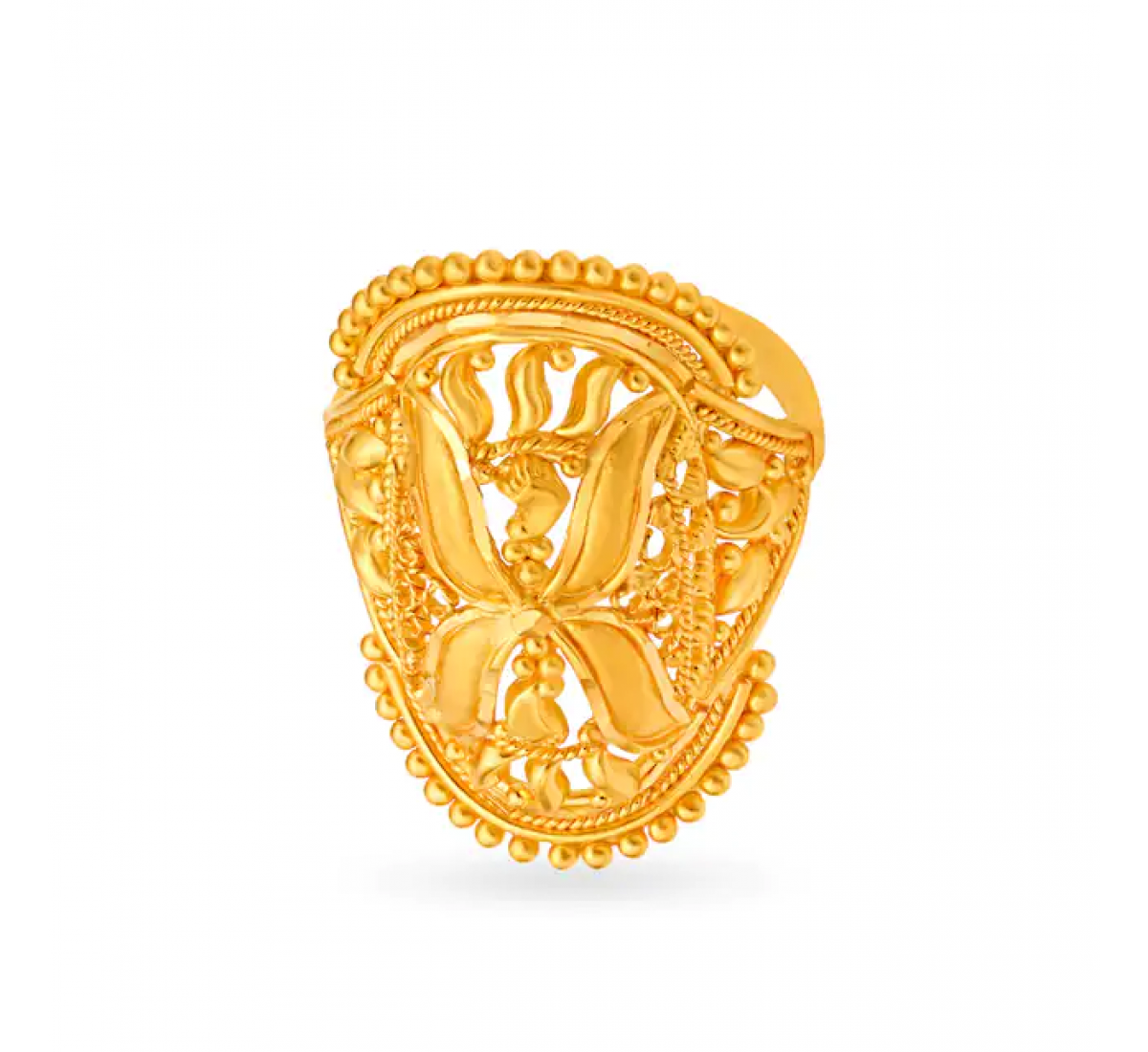 Majestic Gold Blasted Ring