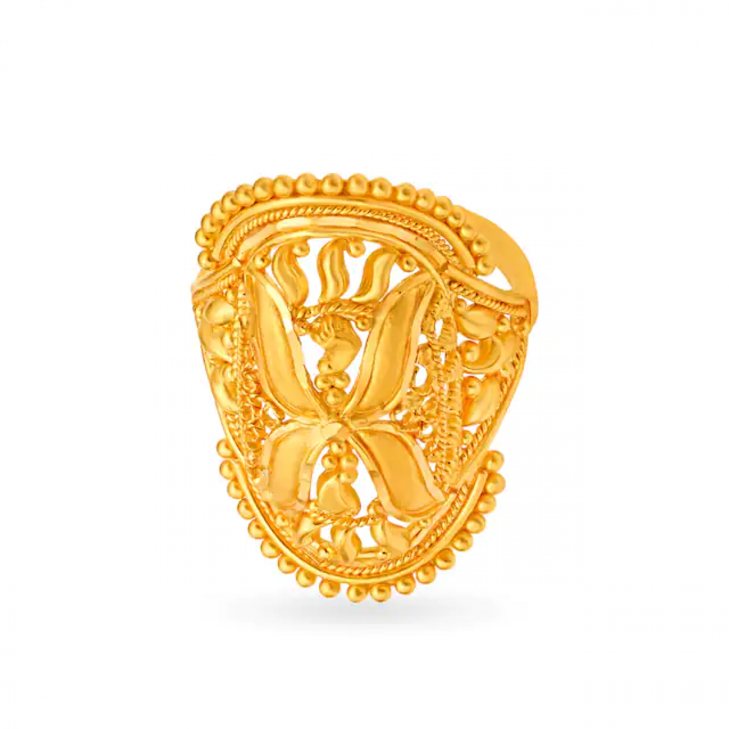 Majestic Gold Blasted Ring