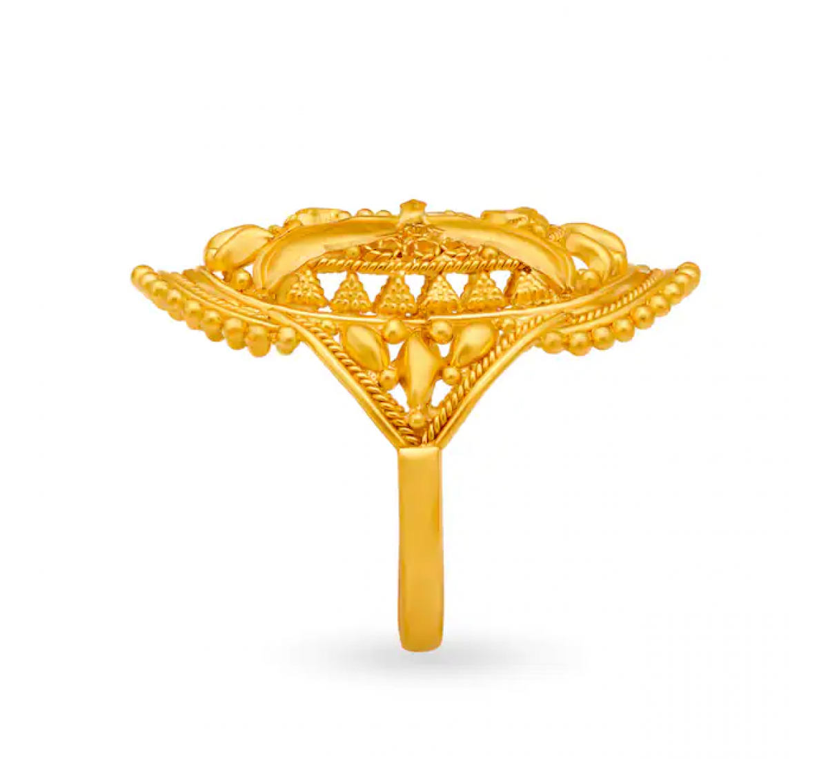 Majestic Gold Blasted Ring