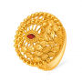 Scarlet Meenakari Gold Ring