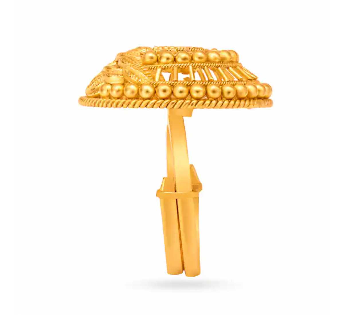 Scarlet Meenakari Gold Ring