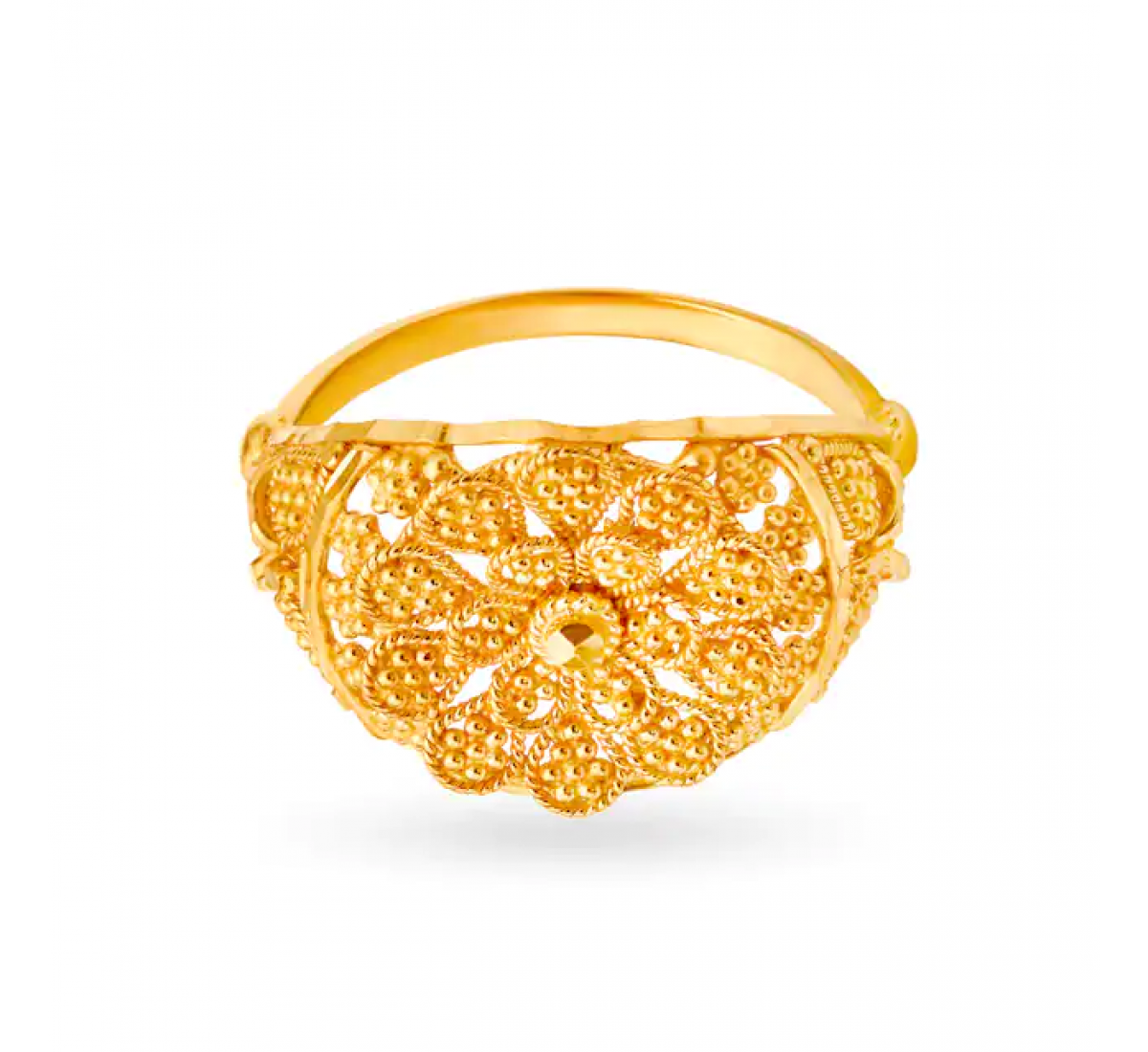 Decadent Gold Floral Ring