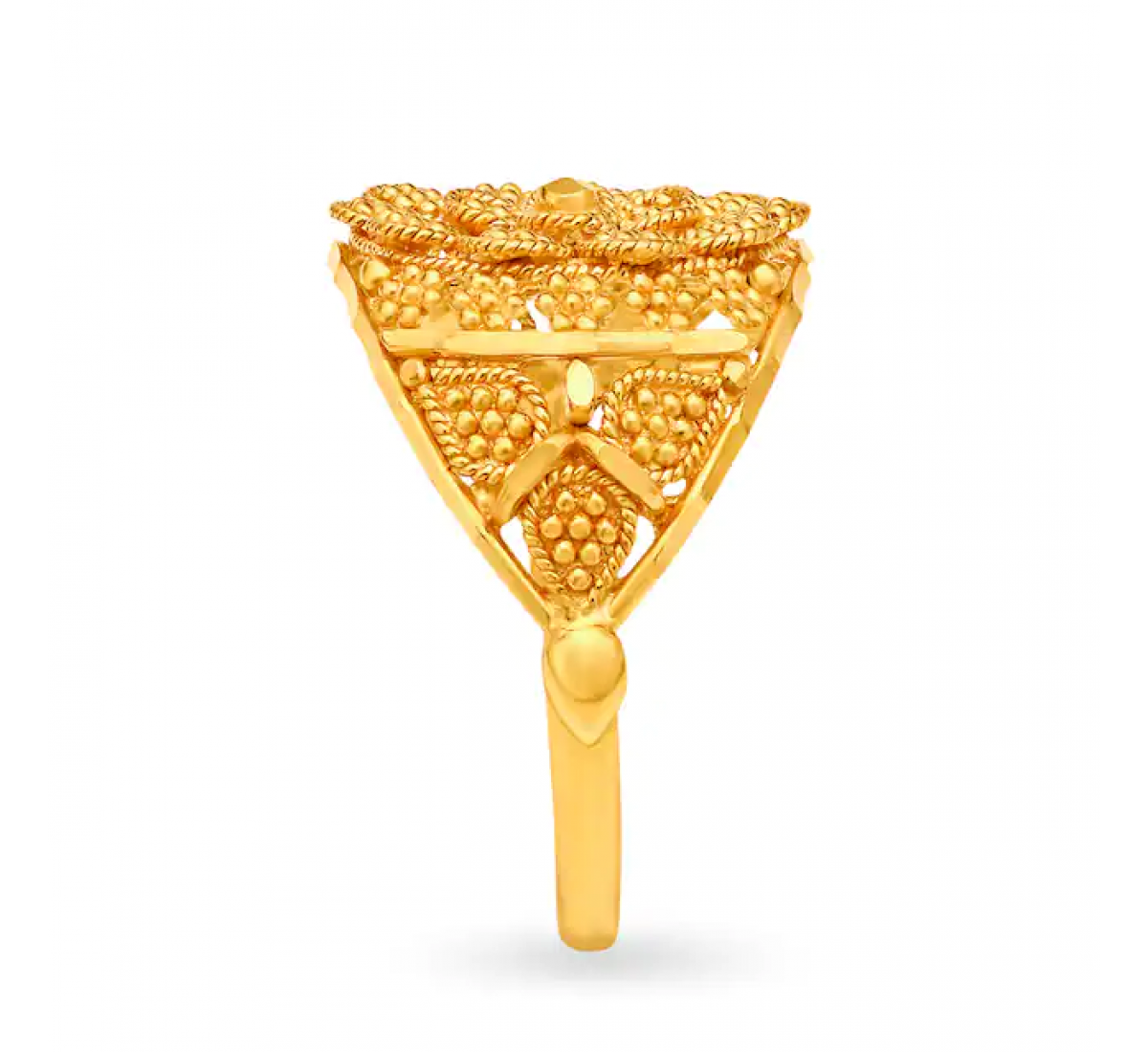 Decadent Gold Floral Ring