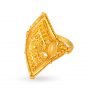 Geometric Rawa Work Gold Ring