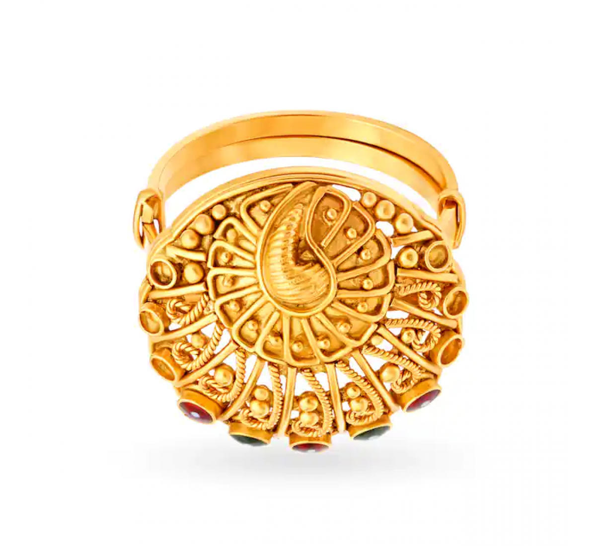 Palatial Cocktail Gold Ring