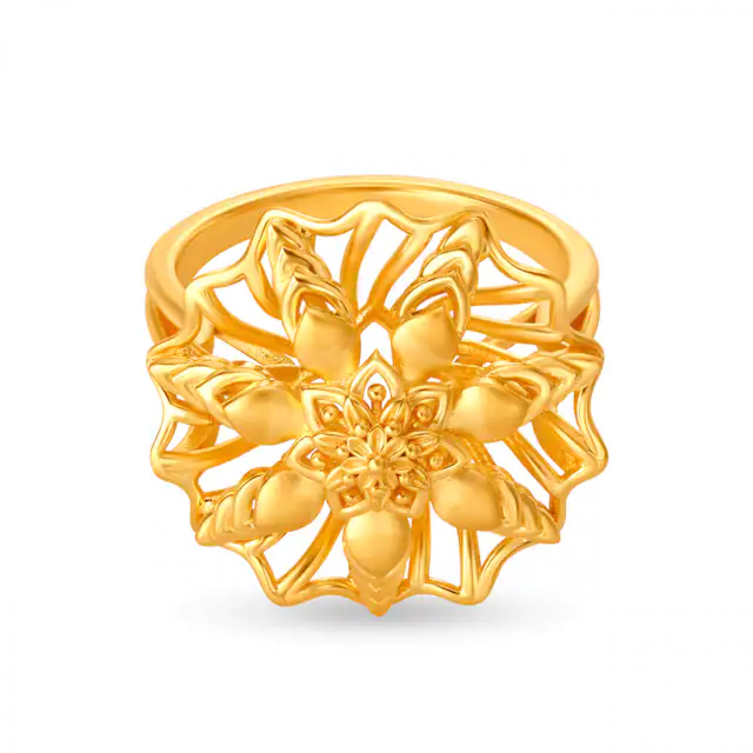 Palatial Floral Gold Ring