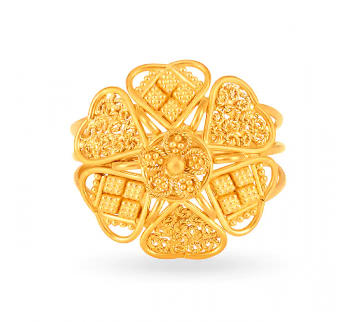 Enchanting Floral Gold Ring