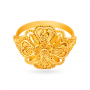 Rawa Floral Pattern Gold Ring