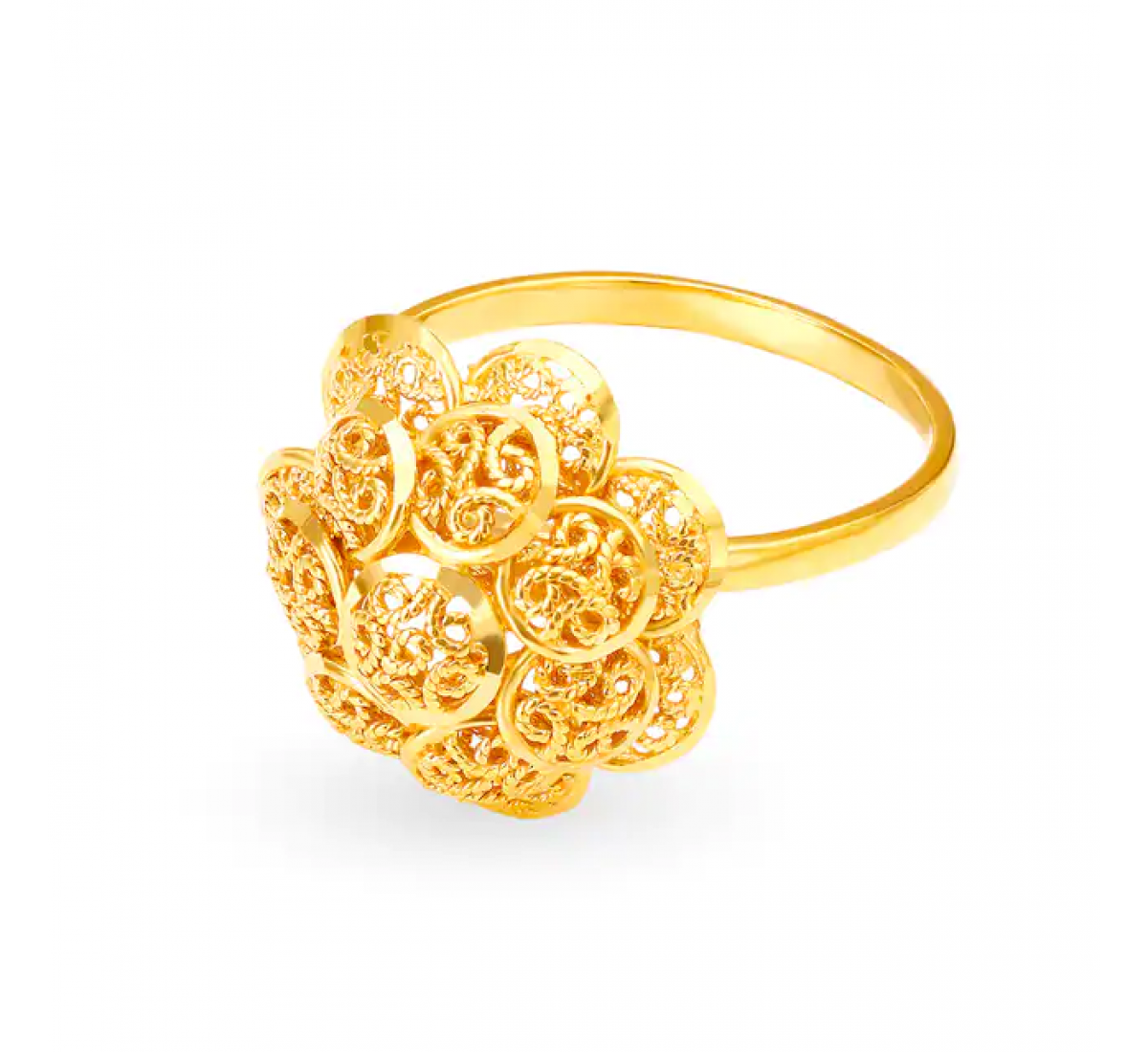 Unique Engraved Gold Ring