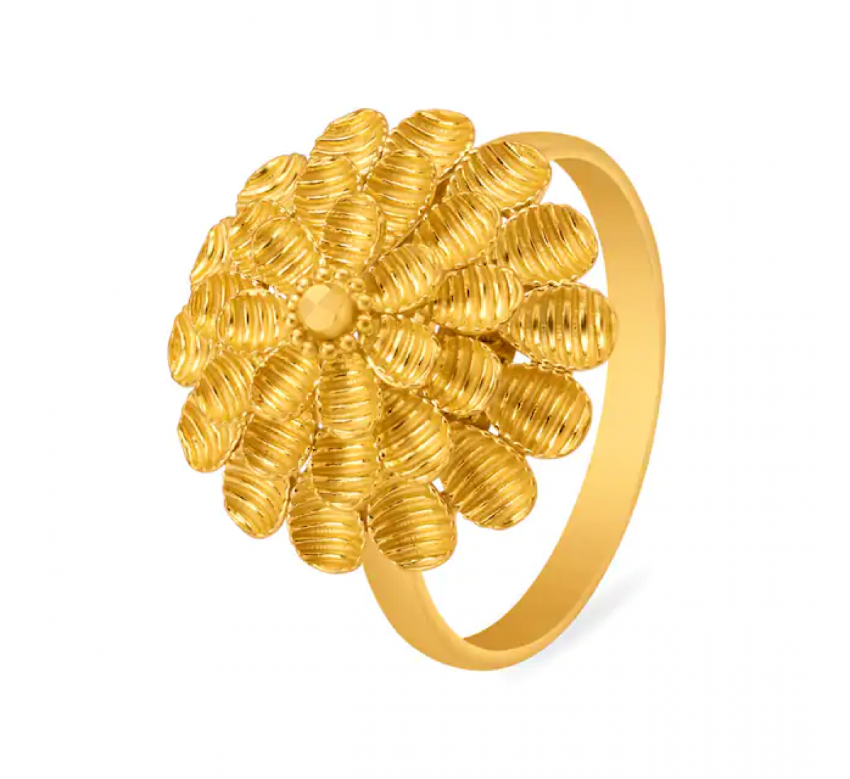 Hypnotic Gold Flower Ring