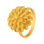 Hypnotic Gold Flower Ring