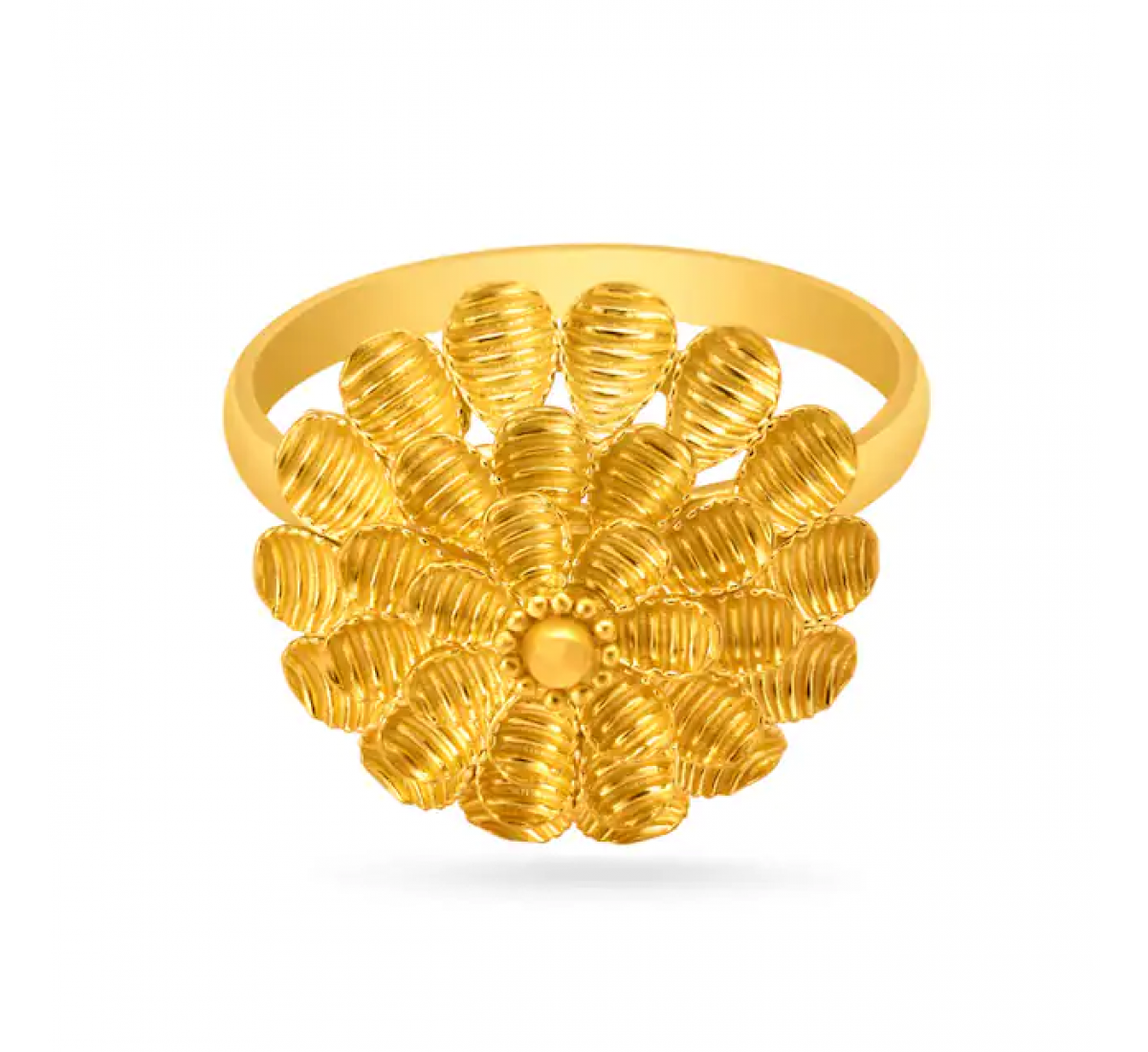 Hypnotic Gold Flower Ring