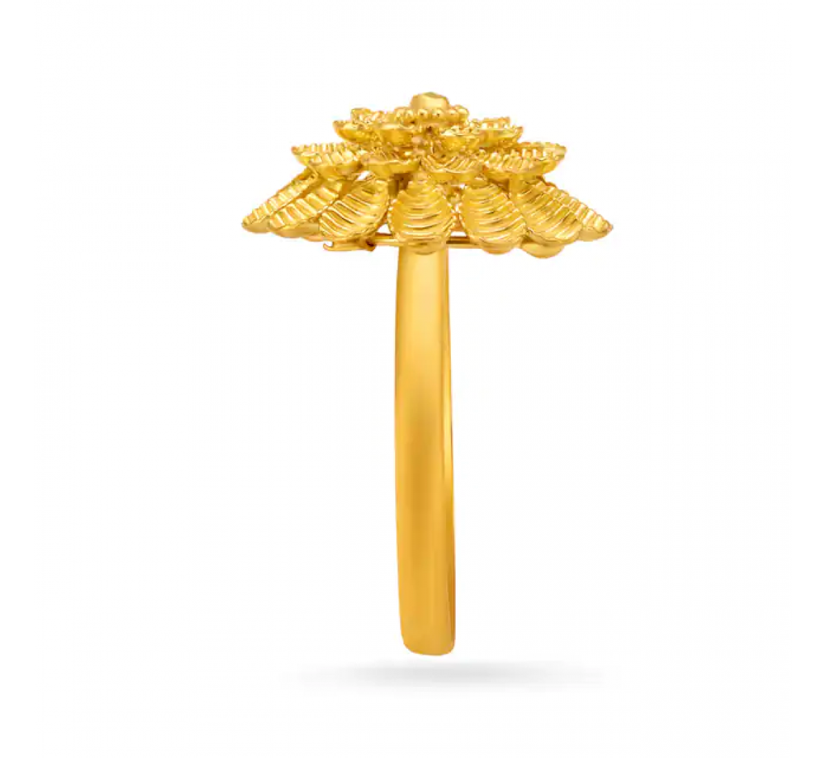 Hypnotic Gold Flower Ring