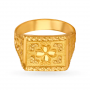 Bold Floral Gold Ring