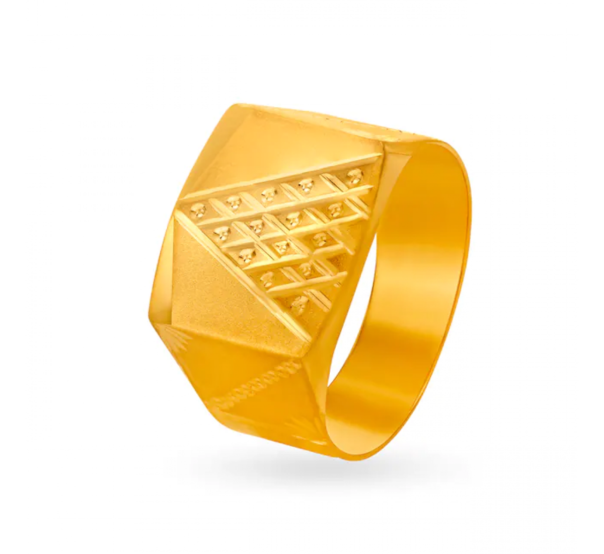 Mesmerizing Gold Etched Ring
