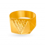 Mesmerizing Gold Etched Ring