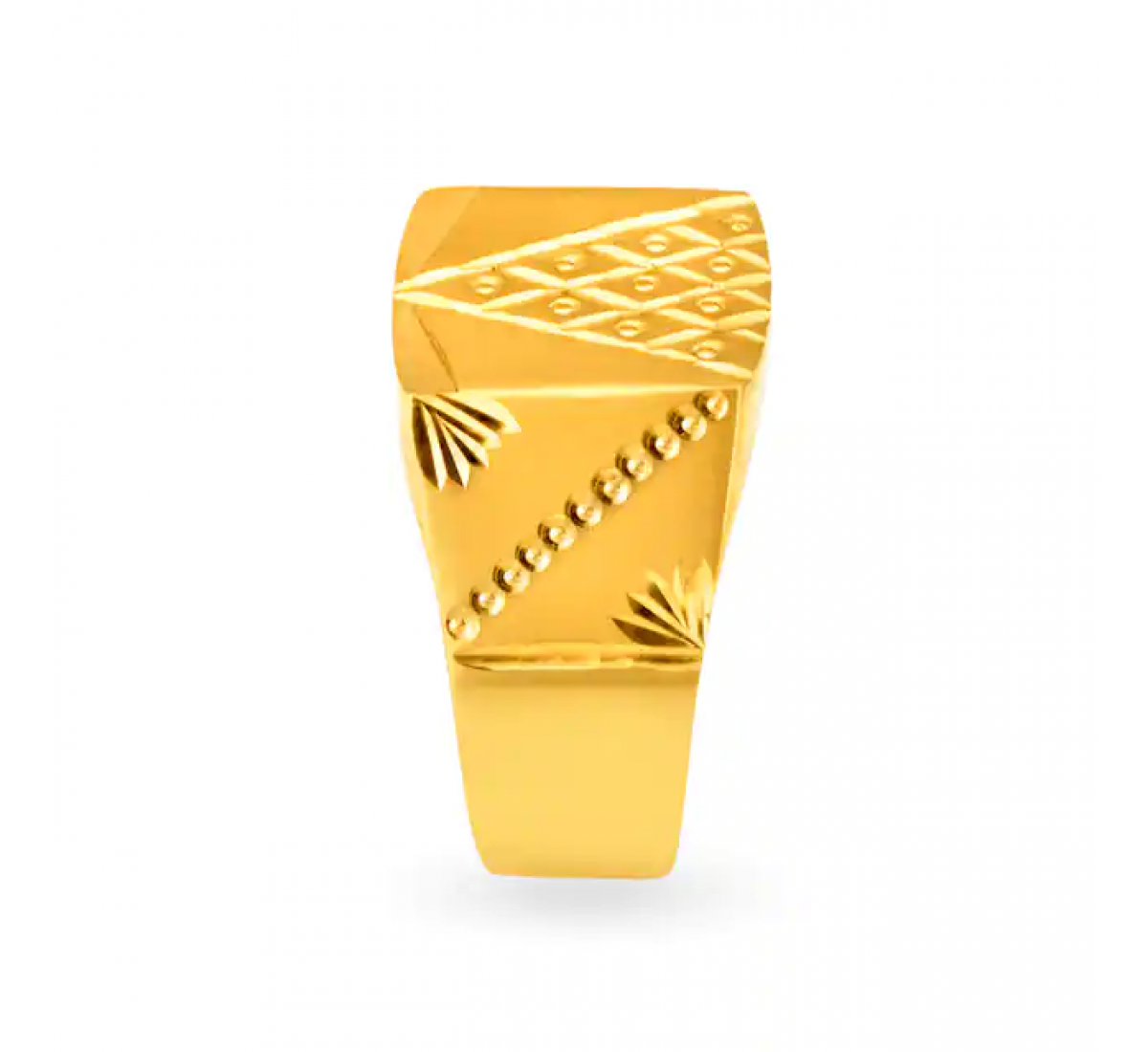 Mesmerizing Gold Etched Ring