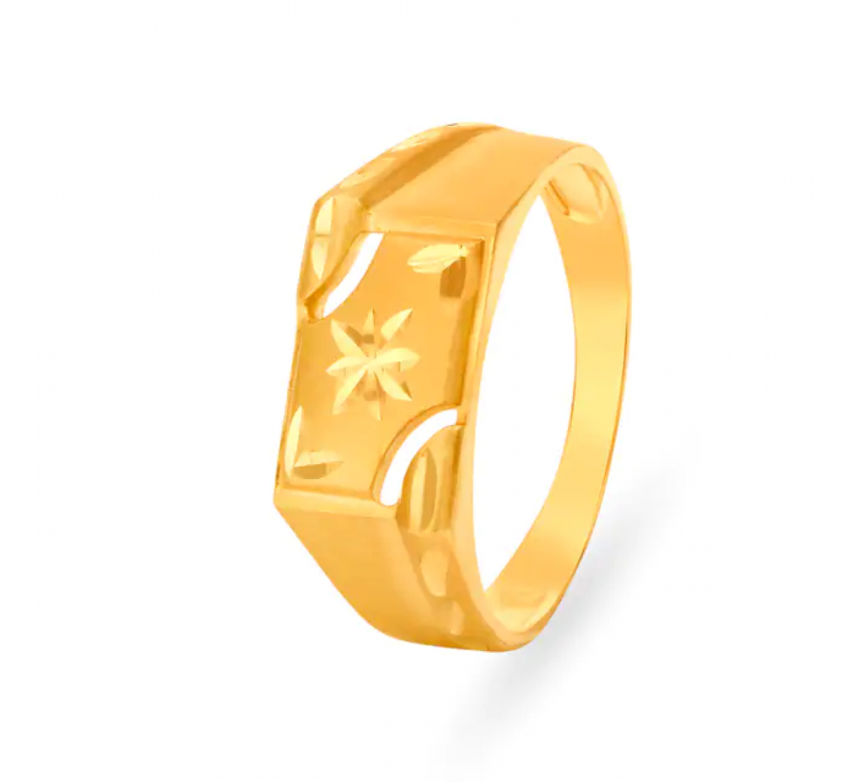 Striking Gold Floral Ring